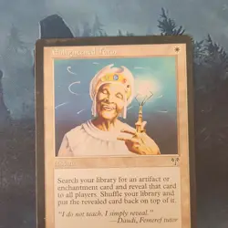 Wizards of the Coast Mirage Enlightened Tutor MTG Instant White English Card - Image 1