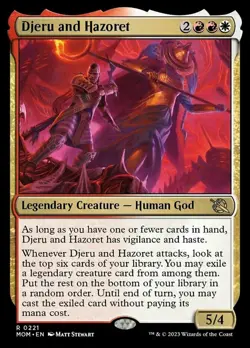 x1 Djeru and Hazoret R MTG March of the Machine M/NM, English - Image 1