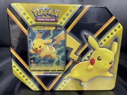 Pokemon Pikachu V Power Tin Factory Sealed - Image 1