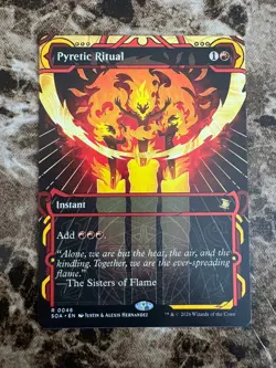 PYRETIC RITUAL Borderless Mystical Archive Magic MTG Secrets of Strixhaven - Image 1