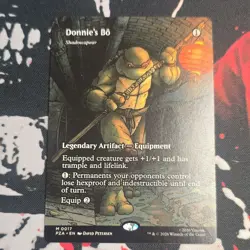 Magic: The Gathering Donnie's Bo Alt Art TMNT (BORDERLESS) (PZA) - Image 1