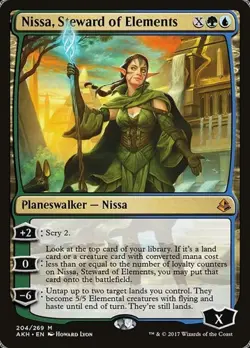 Nissa, Steward of Elements Amonkhet MP MTG - Image 1