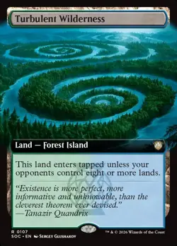 Turbulent Wilderness * Extended Art * #107 - CMR: Secrets of Strixhaven - NM MTG - Image 1
