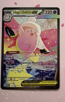 Mega Clefable EX POR 119/088 Rare Holo 320 HP English Pokemon TCG - Image 3