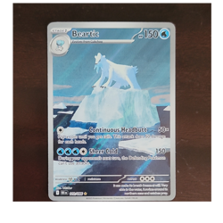 Pokemon Beartic 110/086 Sv: Black Bolt Illustration Rare Holo HP 150 - Image 1