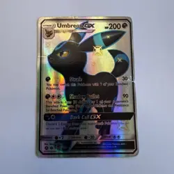 Pokemon Umbreon GX Shiny Holo Rare Full Art Card Hidden Fates SV69/SV94 200 HP - Image 1