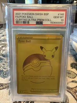 2021 Pokemon SWSH Black Star Promos Poke Ball #SWSH146 PSA 10 GEM MINT - Image 1