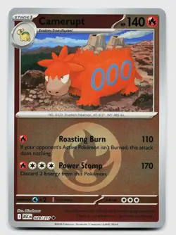 CAMERUPT (ENERGY SYMBOL PATTERN) ASCENDED HEROES 028/217 NM POKEMON REVERSE HOLO - Image 2