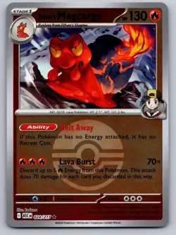 ETHAN'S MAGCARGO (POKE BALL) 024/217 REVERSE HOLO POKEMON ASCENDED HEROES NM/M - Image 1
