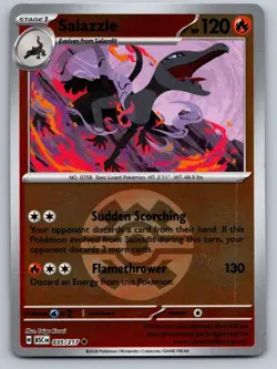 SALAZZLE (QUICK BALL) 035/217 REVERSE HOLO POKEMON ASCENDED HEROES NM/M - Image 1