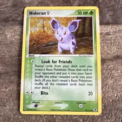 Nidoran F 70/112 EX Fire Red Leaf Reverse Holo Rare Vintage Pokemon NM - Image 1