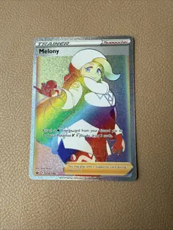 Pokemon Sword & Shield Chilling Reign Melony 218/198 Secret Rainbow Rare NM - Image 1