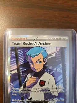 Pokemon TCG-Team Rockets Archer 223/182 Full Art Ultra Rare Destined Rivals NM/M - Image 5