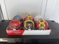 Pokemon Poke Ball Tin Case of 6 Pokeballs New - Image 1