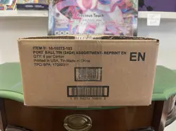 Pokemon 2024 Q4 Pokeball Tin Case Reprint Factory Sealed - Image 1