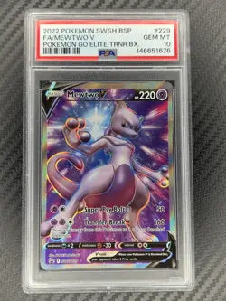 PSA 10 Mewtwo V SWSH229 Sword & Shield Black Star Promo Pokemon TCG GEM MINT - Image 2