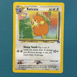 Pokemon Vintage Southern Islands Raticate 6/18 Rare Promo English Tcg - Image 2