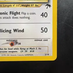 Pokemon Vintage Southern Islands Pidgeot 2/18 Rare WotC Promo - Image 5