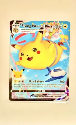 Pokemon 2021 Celebrations Flying Pikachu VMAX 007/025 Full Art Ultra Rare - Image 2