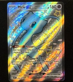 Pokemon TCG Mew ex 216/091 SV: Paldean Fates Holo Full Art Shiny UR - Image 1