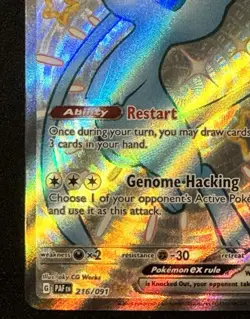 Pokemon TCG Mew ex 216/091 SV: Paldean Fates Holo Full Art Shiny UR - Image 5