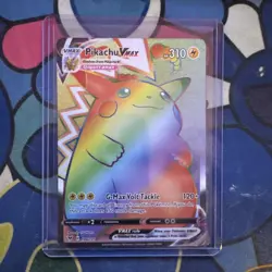 Pokemon Pikachu VMAX 188/185 Vivid Voltage Secret Rare Holo Full Art 310 HP - Image 1