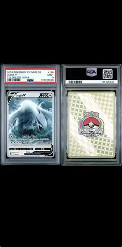 PSA 9 - Lugia V 138/195 Worlds 2023 Colorless Lugia Deck Pokemon TCG - Image 2