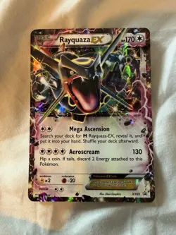 Pokemon TCG Rayquaza EX XY69 XY Promo Holo Basic 170 HP Shiny Dragon - Image 1