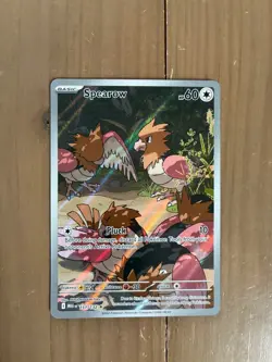 Pokemon Spearow Illustration Rare Holo 151 Basic 60 HP 133/132 English - Image 1