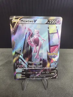 Mewtwo V 072/078 Pokemon GO Holo Alternate Art Full Art Ultra Rare Pokemon TCG - Image 2