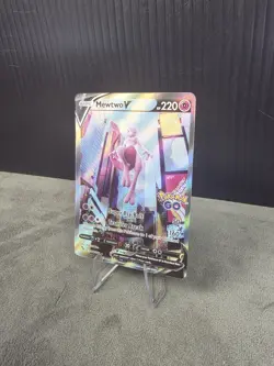 Mewtwo V 072/078 Pokemon GO Holo Alternate Art Full Art Ultra Rare Pokemon TCG - Image 3