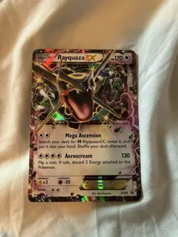 Pokemon TCG Rayquaza EX XY69 XY Promo Holo Dragon Basic English 2015 - Image 1