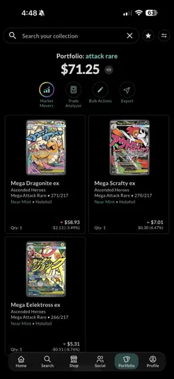 Pokemon Card Lot - Ascended Heroes Mega Attack Rare Lot (3) Dragonite - Scrafty - Image 3