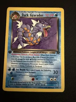 Pokemon TCG 1st Edition Dark Gyarados Team Rocket 25/82 Rare 1999 Non-holo - Image 3