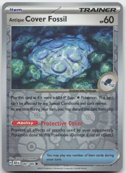 Pokemon : Antique Cover Fossil Black Bolt 080/086 : C Reverse Holo - Image 1