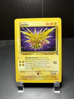 Pokemon Zapdos Fossil Rare 30/62 Basic 80 HP English 1999 TCG Card - Image 1
