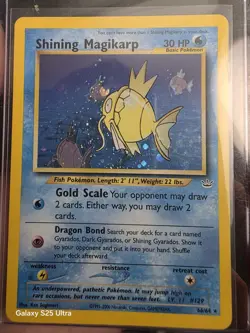 Pokemon TCG Shining Magikarp 66/64 Neo Revelation Unlimited Cosmo Holofoil - Image 1