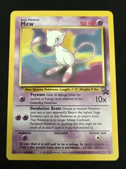 POKEMON MEW BLACK STAR PROMO CARD #8 - Image 1