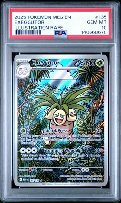 Exeggutor Pokemon Meg En-Mega Evolution 135 NM PSA 10 - Image 1