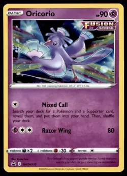 Oricorio SWSH210 Holo Cosmos Promo Pokemon Holo Lightly Played - Image 1