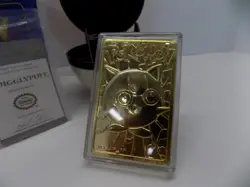 Jiggly Puff 1999 Burger King 23k Gold Pokemon Trading Card with PokeBall & COA - Image 2
