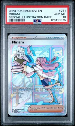 Miriam Pokemon Svi En-Scarlet & Violet 251 NM PSA 10 - Image 1
