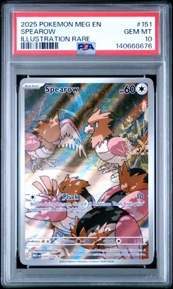 Spearow Pokemon Meg En-Mega Evolution 151 NM PSA 10 - Image 1