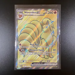 Pokemon Ninetales EX Ultra Rare Full Art Holo 186/165 SV151 260 HP English - Image 1