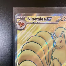 Pokemon Ninetales EX Ultra Rare Full Art Holo 186/165 SV151 260 HP English - Image 2