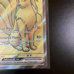 Pokemon Ninetales EX Ultra Rare Full Art Holo 186/165 SV151 260 HP English - Image 5