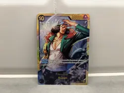 Kuzan One Piece CCG Paramount War OP02-121 Secret Rare Foil 10 10000 Power Mint - Image 1