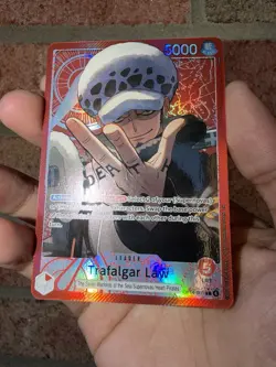 One Piece CCG Trafalgar Law Leader Alternate ART OP14-001 EN - Image 3