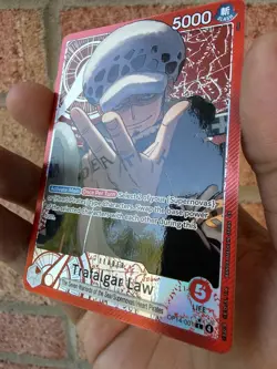 One Piece CCG Trafalgar Law Leader Alternate ART OP14-001 EN - Image 4