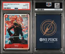 2025 One Piece OP10 En Royal Blood Sanji Foil #005 PSA 10 Gem Mint - Image 3